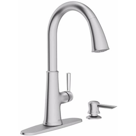American Standard American Standard Maven One Handle Stainless Steel Pull-Down Kitchen Faucet 9319300.075